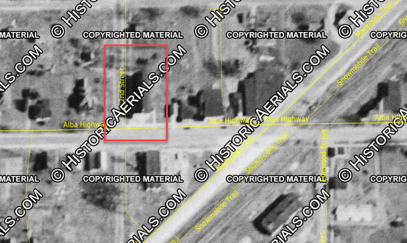 Alba Opera House - 1954 Aerial (newer photo)